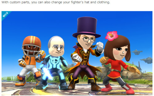 chumpersonable:  i-want-fries:  tramampoline:  inoriaizawa:  GAME OF THE FUCKING YEAR  oh my god every mii is going to look amazing there is going to be so many specifically designed fighters with it im so amped  is that john mccain  I think you mean