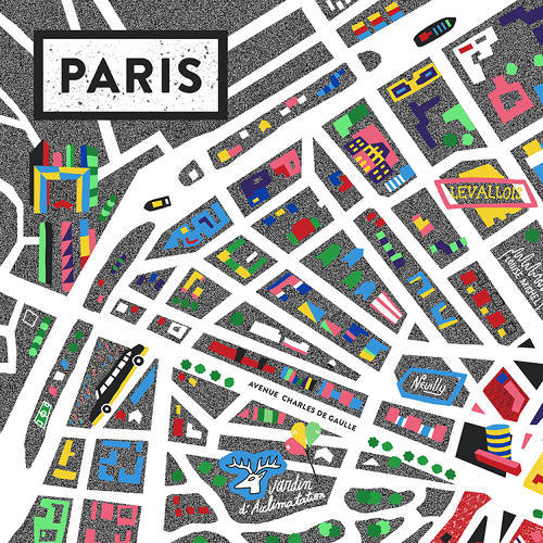 fastcompany:  An Awesome Neon Map Of Paris  Francophiles and cartographers would