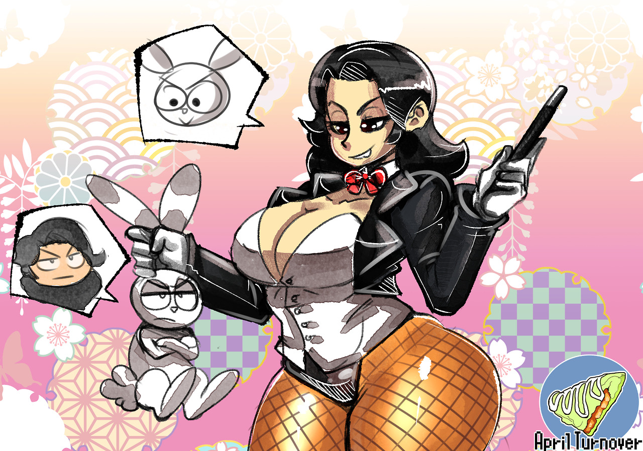   day 7 of my April turnover, zatanna and her rabbit body swap :)a little role reversal