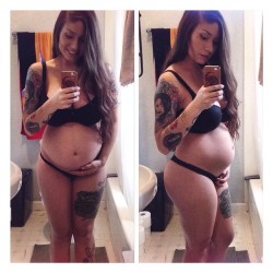 elliasuicide:  Oh haiiii little baby! #24 weeks #belly! Tiny lady in there! #luciana 