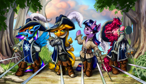 drawponies:  One for All… by harwicks-art    Awwyiss 