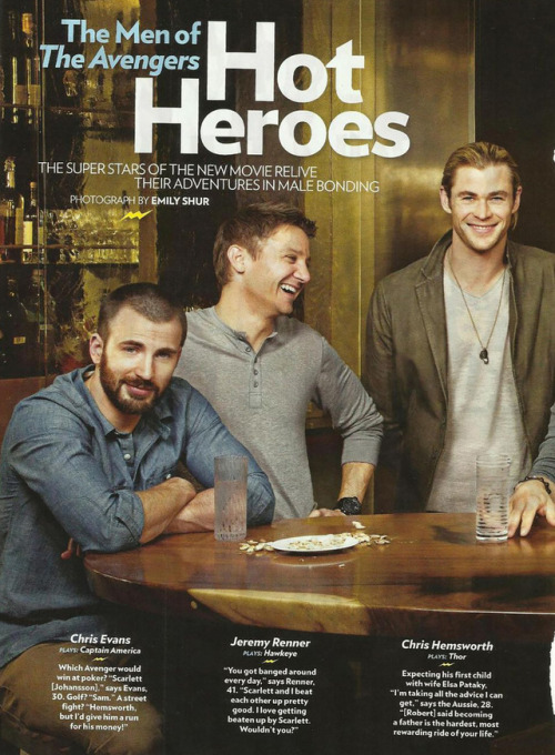  The Men of The Avengers: Hot Heroes by People (2012)