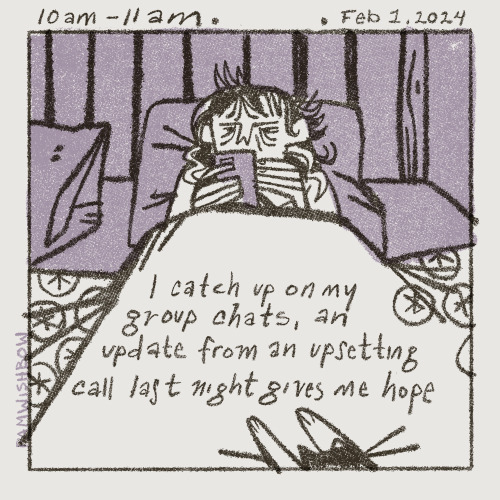 Hourly Comic Day 2024, A Relatively Quiet Day In The Wishbow House