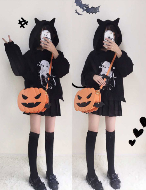 lolita-wardrobe: The Last 44 Morning Glory 【-Jack-o’-lantern-】 Lolita Bags◆ Shopping Link &