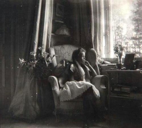 imperial-russia: Grand Duchess Olga Nikolaevna, the eldest child of the last Rusian Emperor, in a co