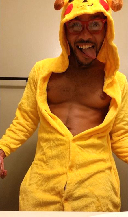 Gaymer Geek Selfies - Check out this New Human Breed form of Pikachu! According to the Pokedex, It’s