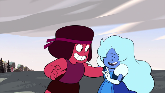 canonlgbtcharacters: the canon LGBT+ couple of the day is ruby and sapphire from