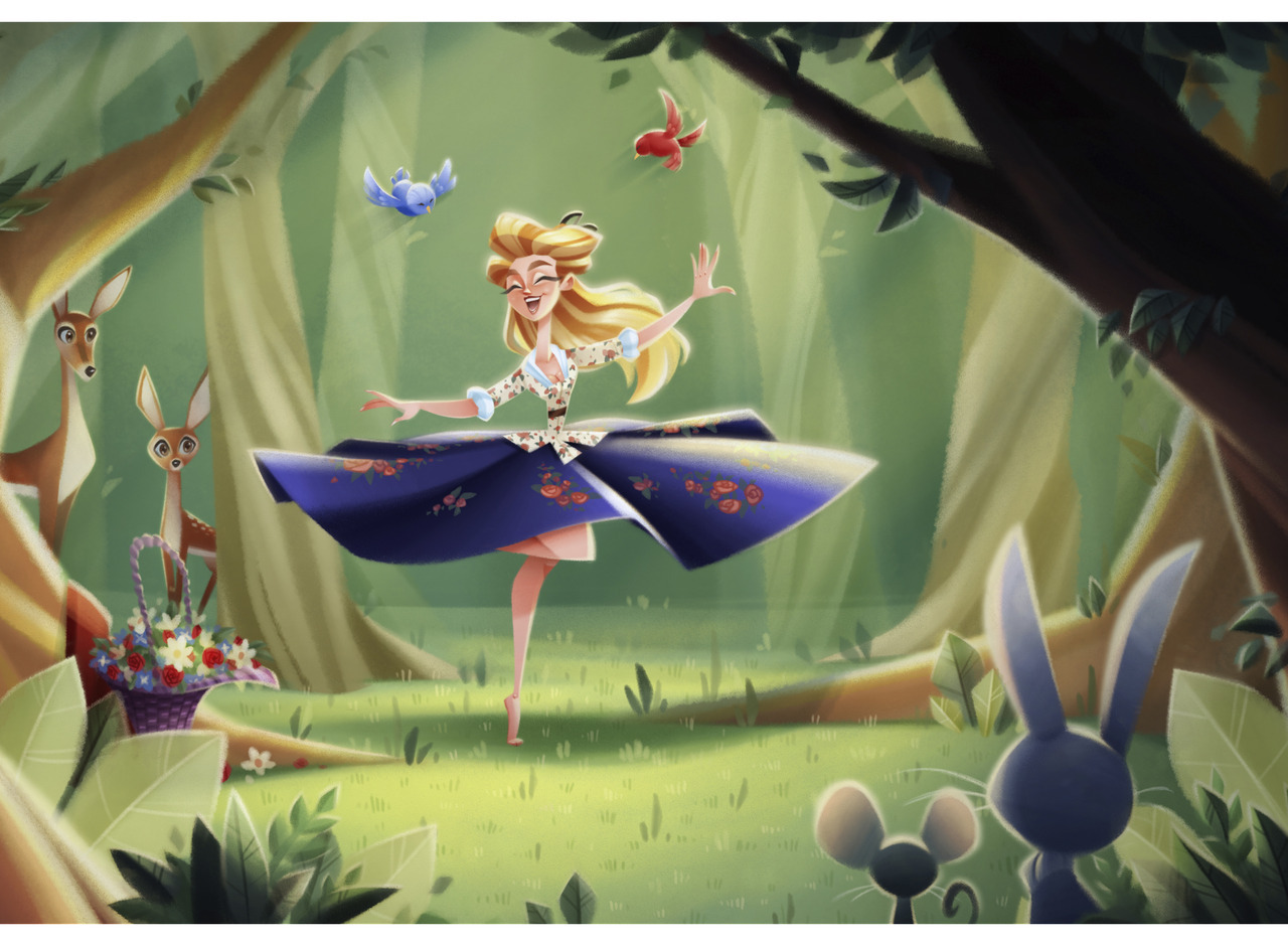 Back with My Baroque Sleeping Beauty!! Here is the forest scene where the Prince