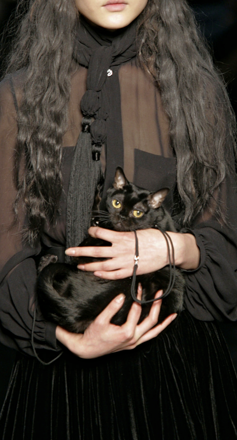 moongloss:Witchy Cats at Jean Paul Gaultier Fall 2006. - Tumblr Pics