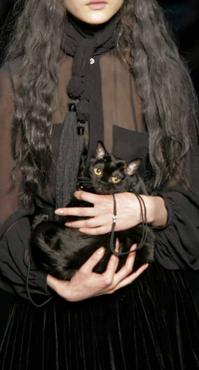 moongloss:Witchy Cats at Jean Paul Gaultier Fall 2006.