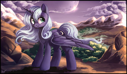 theponyartcollection:  Princess Luna by LocksTO