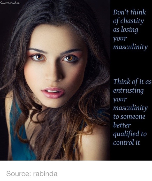 duepower:  Your masculinity level is not defined by you.  I define it.  She defines