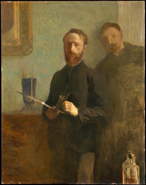 Self-Portrait with WaroquyÉdouard Vuillard (French; 1868–1940)1889Oil on canvasThe Metropolitan Muse