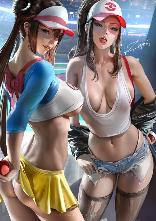 Took me some time but here are Hilda and Rosa^^

High-res version, different versions, psd, etc. on Patreon->https://www.patreon.com/zumi 