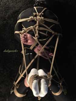 dadaywerkz:  Skins Compression in bondage