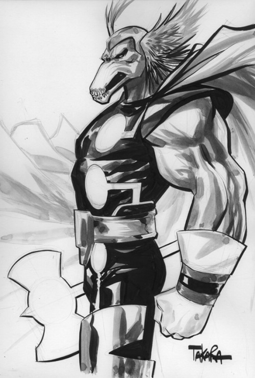 marvel1980s: Beta Ray Bill by Marcio Takara