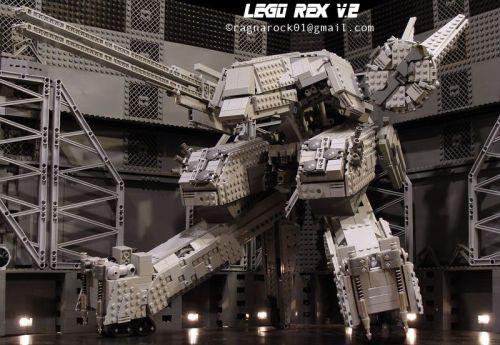 theomeganerd:Metal Gear Solid ~ Lego Metal Gear Rex by Rags naRock 