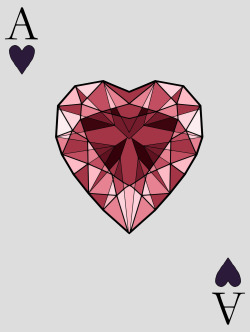 eatsleepdraw:  Ace of Hearts, Vanity 1/5 Poker Card Designs personal | tumblr | cargo | behance