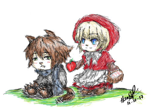 2017 MS Paint ArtworkFirst attempt of using colors. Red Riding Hood x Wolf was my main ship.