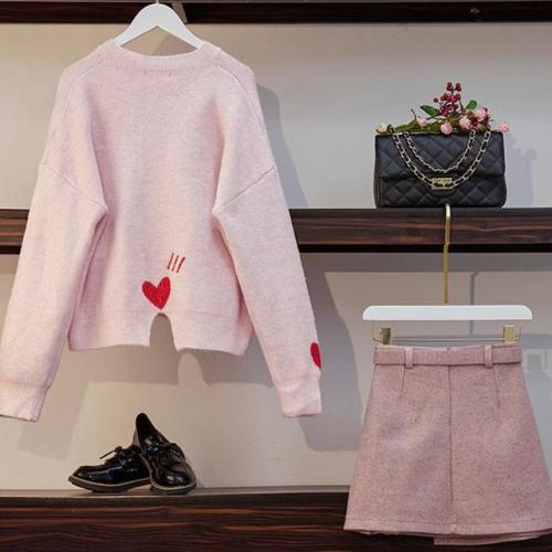 Love Heart Sweater A-Line Skirt Set starts at $41.90 ✨✨Lovely, isn&rsquo;t it?