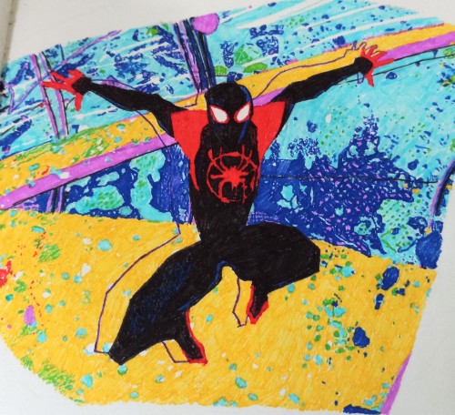 Into The Spiderverse Screencap Redraw! @bookdragon1811 I Mentioned This To You A While Ago So I Figured