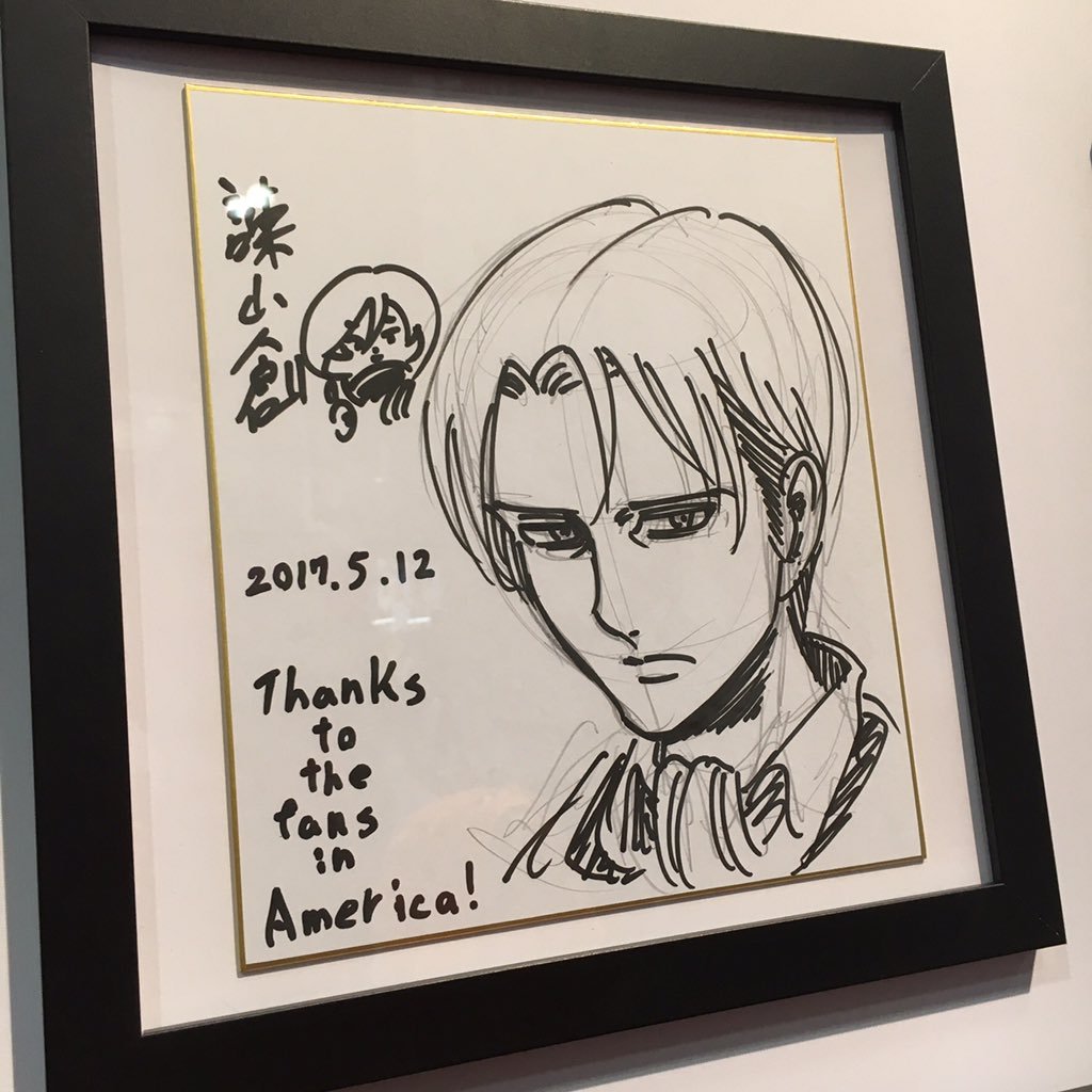 fuku-shuu:  SnK News: Isayama Hajime’s Thank You to US Fans at Anime Expo 2017