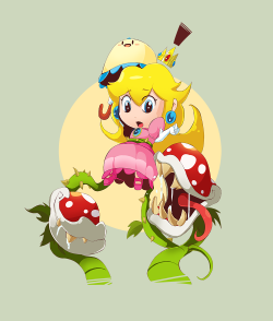 videogamejunk:  (via Peach in danger by MAKOMEGA