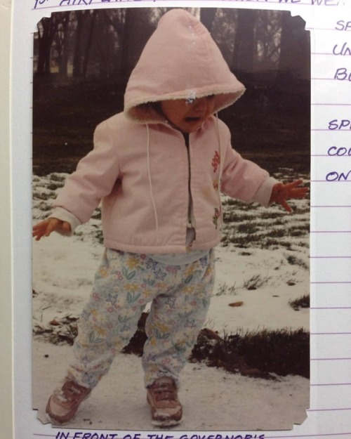 For a little #tbt here’s my first reaction to snow circa November 1992. I’m like 16 mont