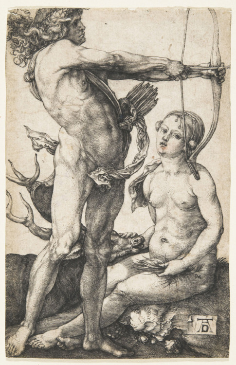 Apollo and Diana by Albrecht DürerGerman, c. 1503-1504engravingPhiladelphia Museum of Art
