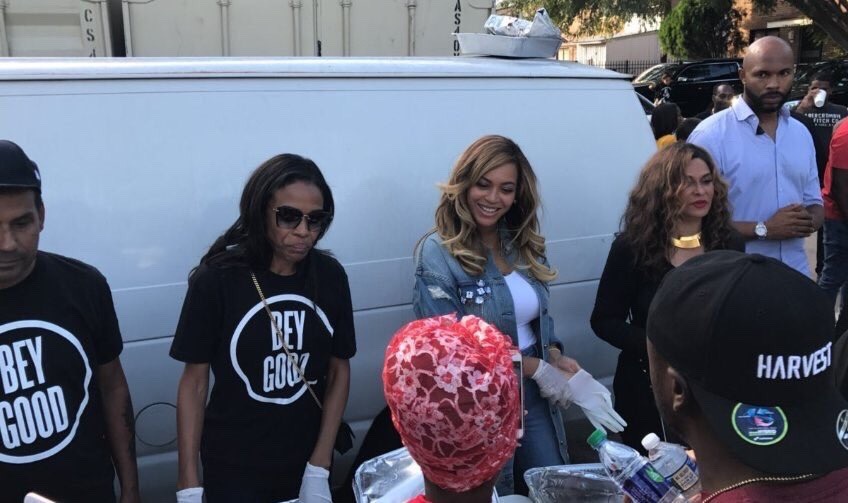 yoncemyname:BEYGOOD serving food in Houston today!
