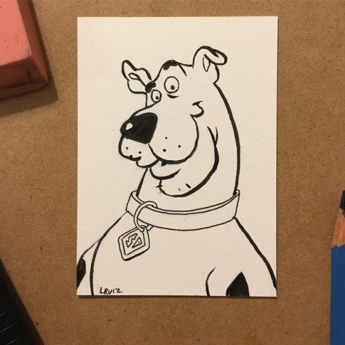 Scooby Doo #scoobydoo #cartoon #hanabarbera #artistsofinstagram #sketchcard #inked #cubanartist #art