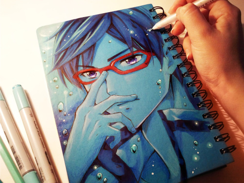 Free! - Rei Ryugazaki 竜ヶ崎 怜 Convention Book Yush who can resist him with his glasses?! (~˘▾˘)~ <3