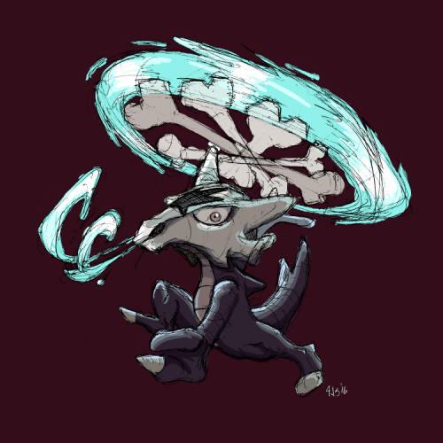 ajsdraws: Everyone’s favorite skeleton mom, Marowak. 