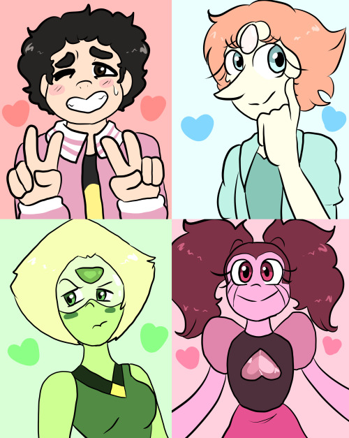 Finally finished Steven Universe and drew a bunch of my favorite characters because I love everyone&