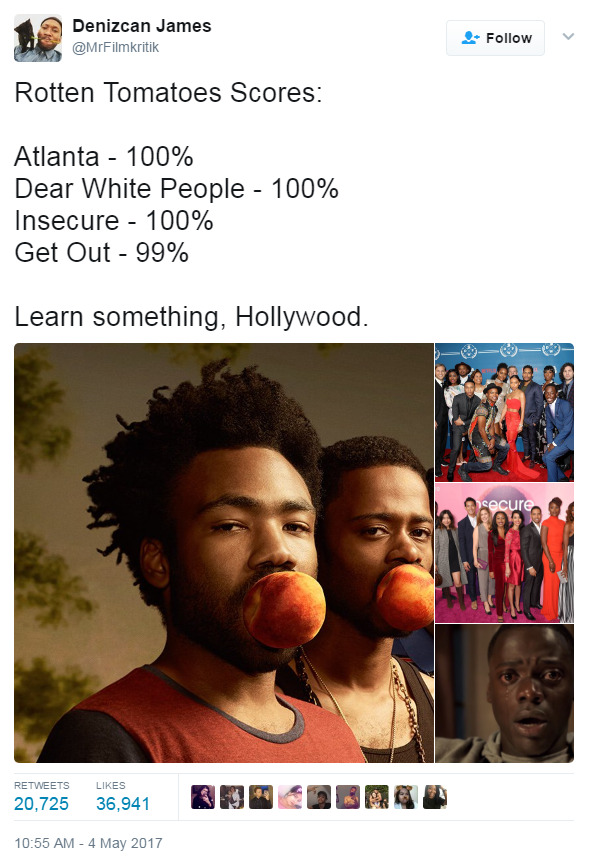 lagonegirl:  HollywoodI love this!!!!!!!! #BlackExcellence   That one fucker “critic”
