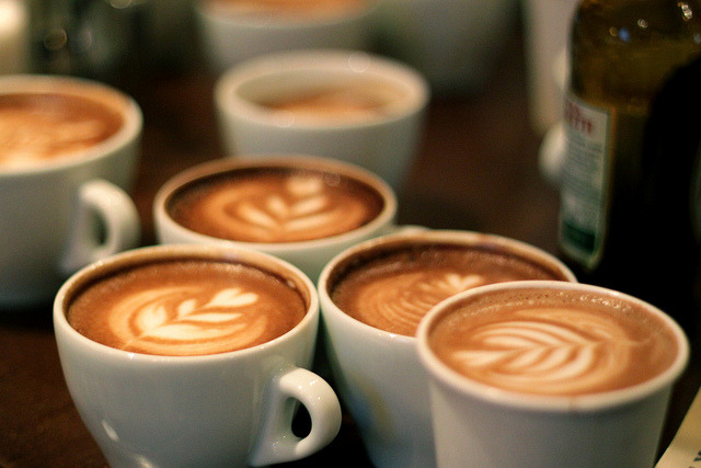 sinkling:  Coffee Kids latte art throwdown by RobsonBarista on Flickr. 
