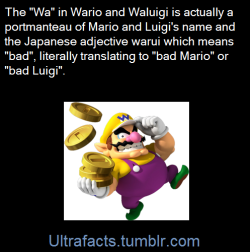 ultrafacts:The name “Wario” is a portmanteau