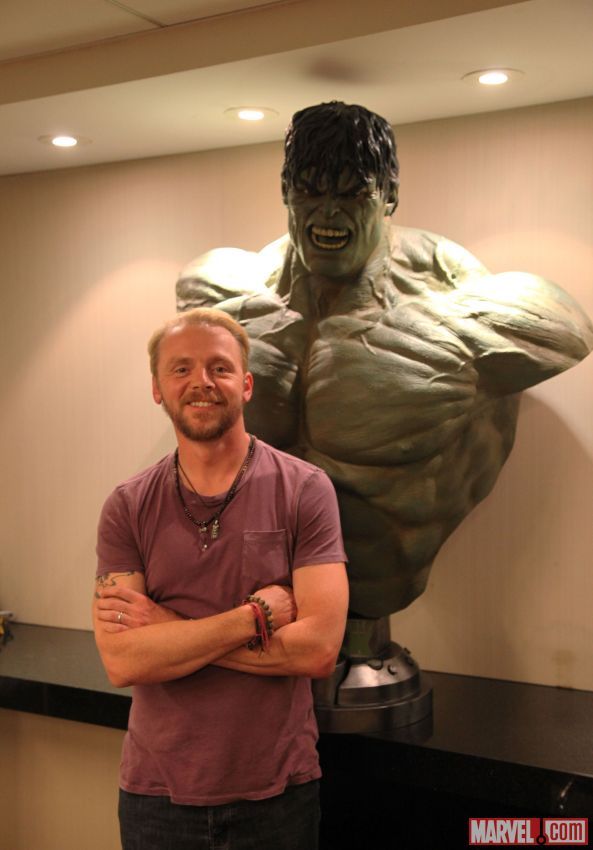 marvelentertainment:  Check out photos and video from Simon Pegg&rsquo;s recent