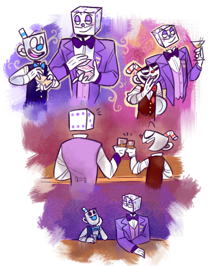 Cuphead Brothers Vs. King Dice, King Dice