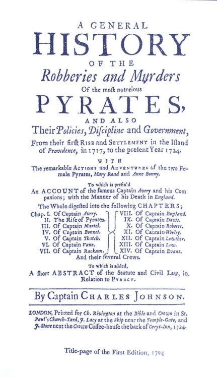 captainflirt:  From the book “History of Pirates” by Captain Charles Johnson / Daniel Defoe.https://www.amazon.co.uk/General-History-Pyrates-Dover-Maritime/dp/0486404889/ref=sr_1_1