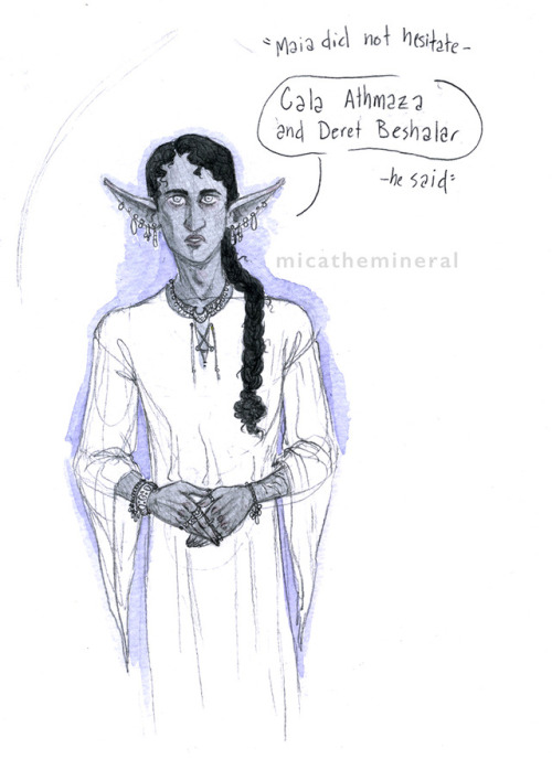 Maia Drazhar, starting his reign as he means to go on by refusing to fold whenever someone tells him