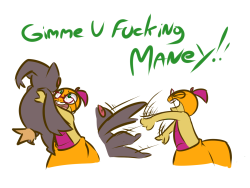 dragons-and-art:  angry and squeaky i have