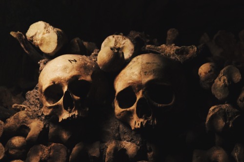 ancient-serpent:Les Catacombes de Paris (by ancient-serpent) (Do not remove credit)