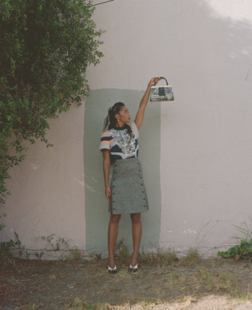 ahistoryofanxietyandanxietyand: Laura Harrier by Renell Medrano