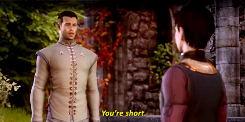 incorrectdragonage:Kieran: You’re weird.Inquisitor: You’re short.Kieran: I’m 10.