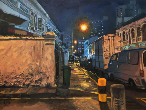 After the Evening Rain, 2019, Oil on canvas, 90 x 120cmPrivate Collection, Singapore