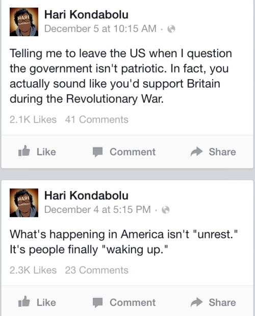 dearnonacepeople:  Hari Kondabolu is a super funny comedian who also happens to be an amazing human being y’all should check him out. 