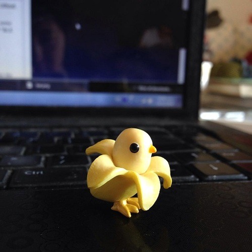 malkavianacts:thepacificparrotlet:imperfectandrecycled:the-dalm:schazardous:birbnanachickita birbnana!!!!thepacificparrotletHow does a birbnana fly, do the peels spin around like a helocopter?New pokemon confirmed
