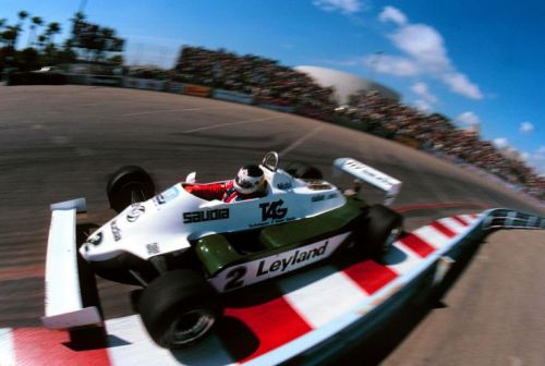 Rough and close… Carlos Reutemann (TAG Williams Team) at the 1981 Las Vegas Grand Prix
