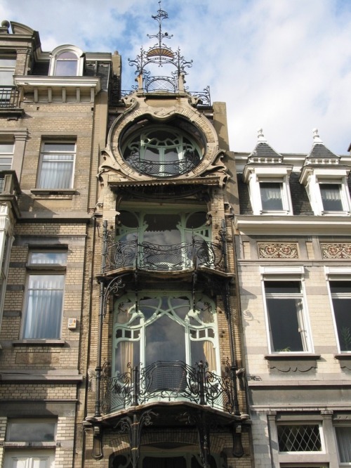brocantevintage:Art Nouveau Balconies. Brussels, Belgium.